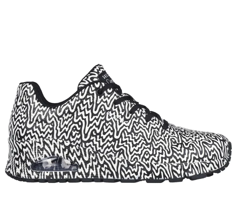 Skechers Jen Stark: Uno – Infinite Drip – Zwart / Wit (177960-BKW)