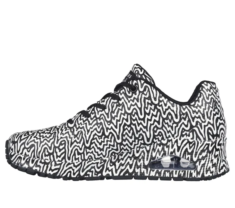 Skechers Jen Stark: Uno – Infinite Drip – Zwart / Wit (177960-BKW)