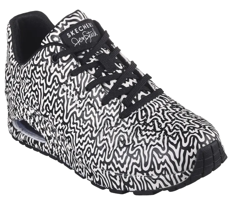 Skechers Jen Stark: Uno – Infinite Drip – Zwart / Wit (177960-BKW)