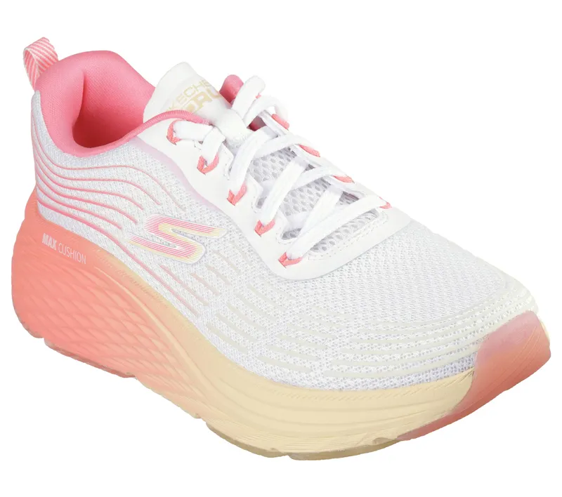 Skechers Max Cushioning Elite – Speed Play – Wit / Roze (129621-WPK)
