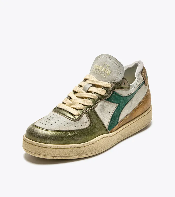 Diadora Mi Basket Row Cut Metal Pigskin Used Wn Beige Oyster (25036) (201.180207_25036)