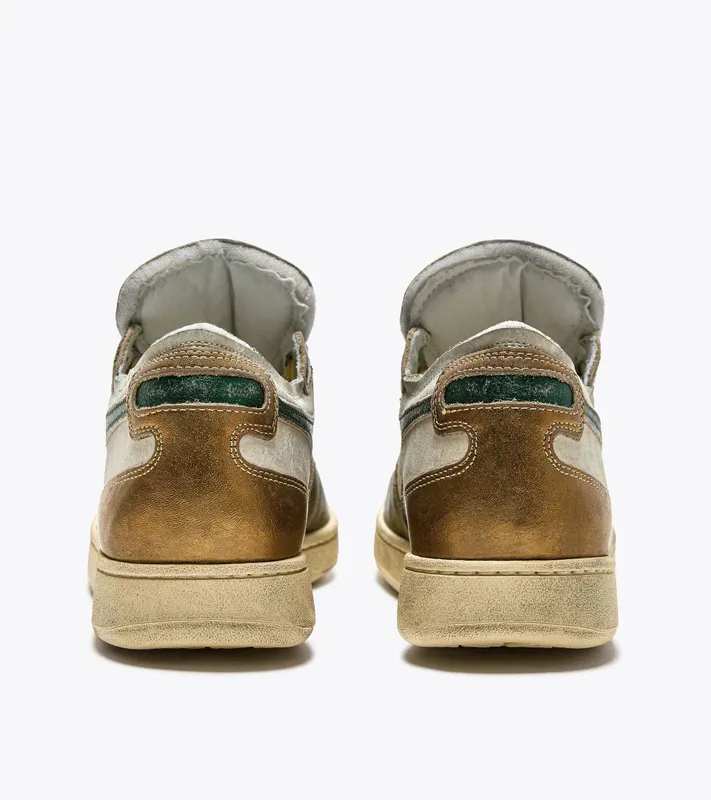 Diadora Mi Basket Row Cut Metal Pigskin Used Wn Beige Oyster (25036) (201.180207_25036)