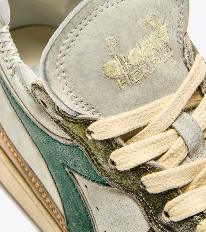 Diadora Mi Basket Row Cut Metal Pigskin Used Wn Beige Oyster (25036) (201.180207_25036)