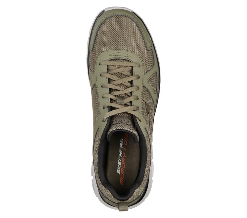 Skechers Track – Olijf / Zwart (52631-OLBK)