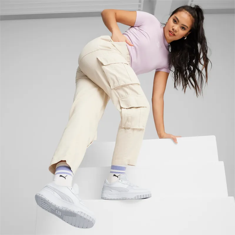 Puma Cali Dream leren Zilver/Wit (392730-21)