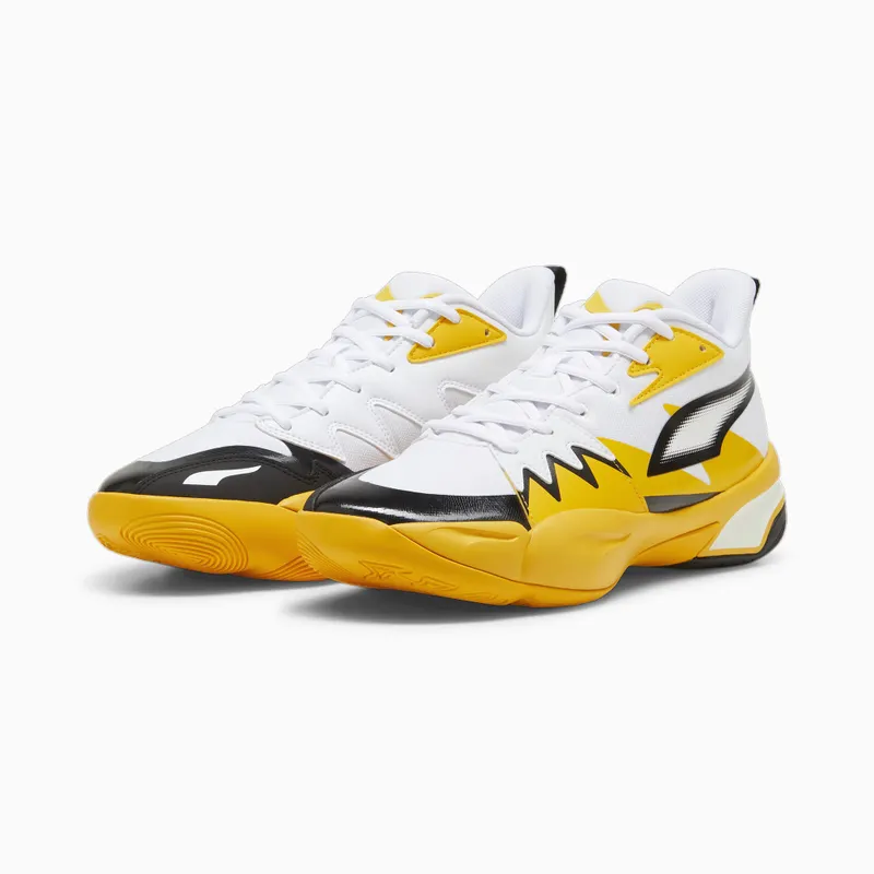 Puma Genetics basketbalschoenen Wit/Geel (379905-03)