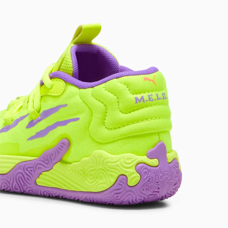 Puma MB.03 Spark basketbalschoenen Geel/Paars (309955-01)