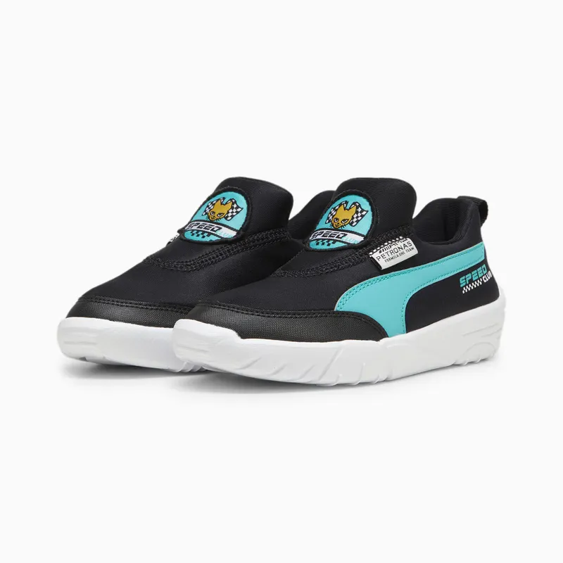Puma Mercedes-AMG Petronas Motorsport Bao Kart schoenen Zwart/Groen (308233-01)