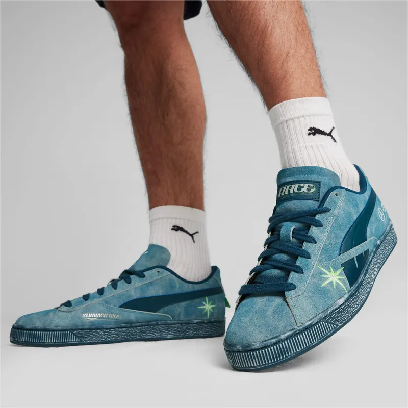 Puma Mercedes-AMG Petronas Suede T-sneakers Blauw (308119-01)