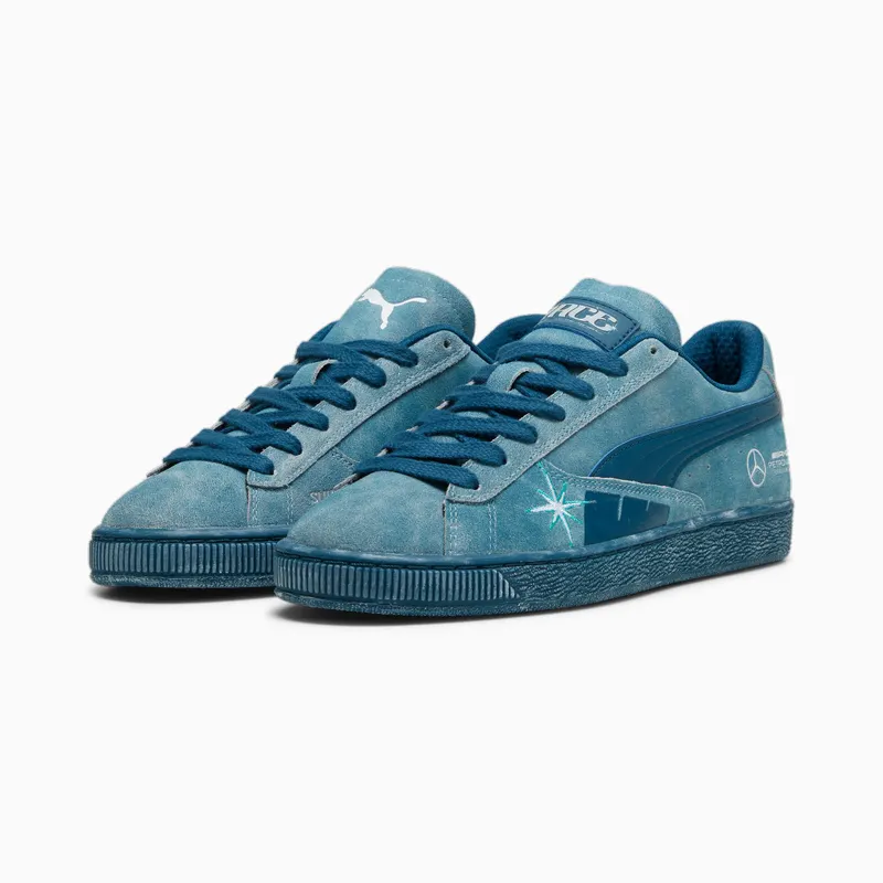 Puma Mercedes-AMG Petronas Suede T-sneakers Blauw (308119-01)