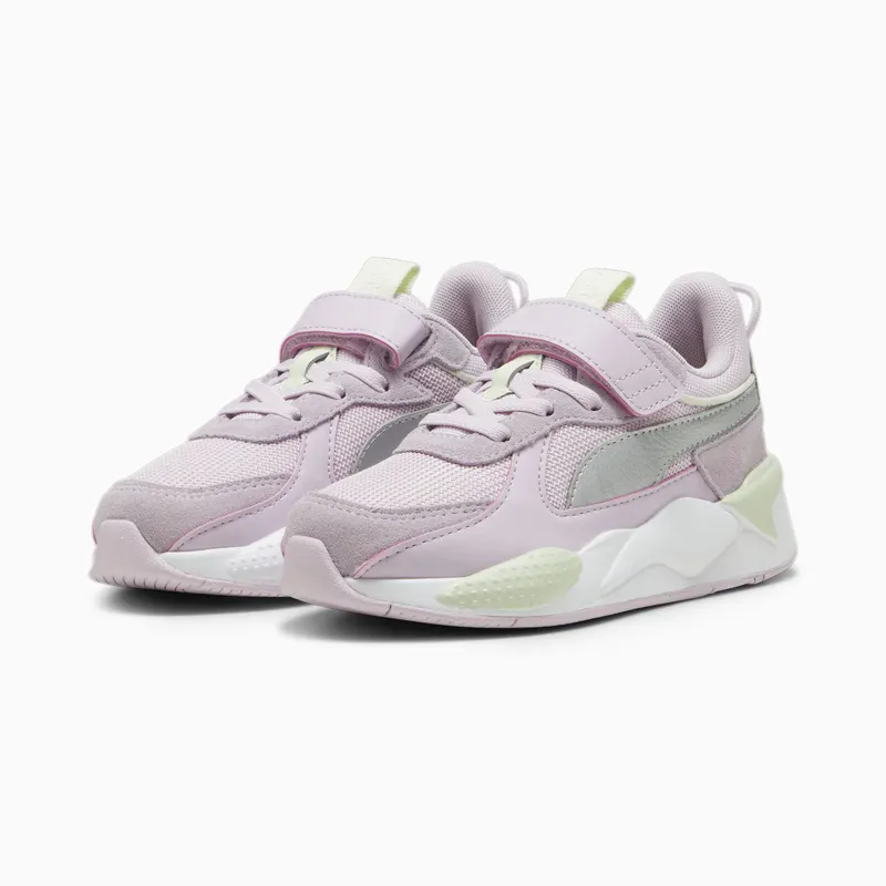 Puma RS-X Metallic met alternatieve sluiting+ Paars/Zilver (391985-05)