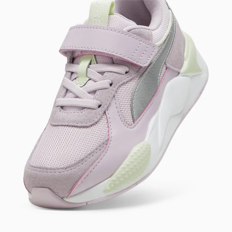 Puma RS-X Metallic met alternatieve sluiting+ Paars/Zilver (391985-05)