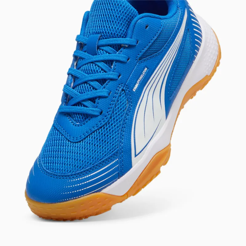Puma Solarflash III zaalschoenen Wit/Blauw (107851-03)