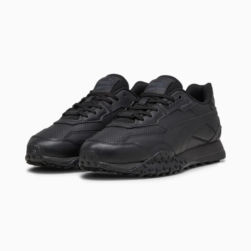 Puma Blacktop Rider leren Grijs/Zwart (393823-02)