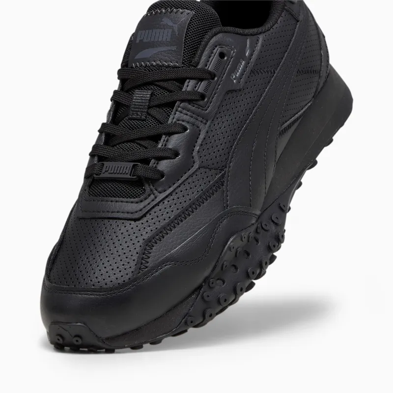 Puma Blacktop Rider leren Grijs/Zwart (393823-02)