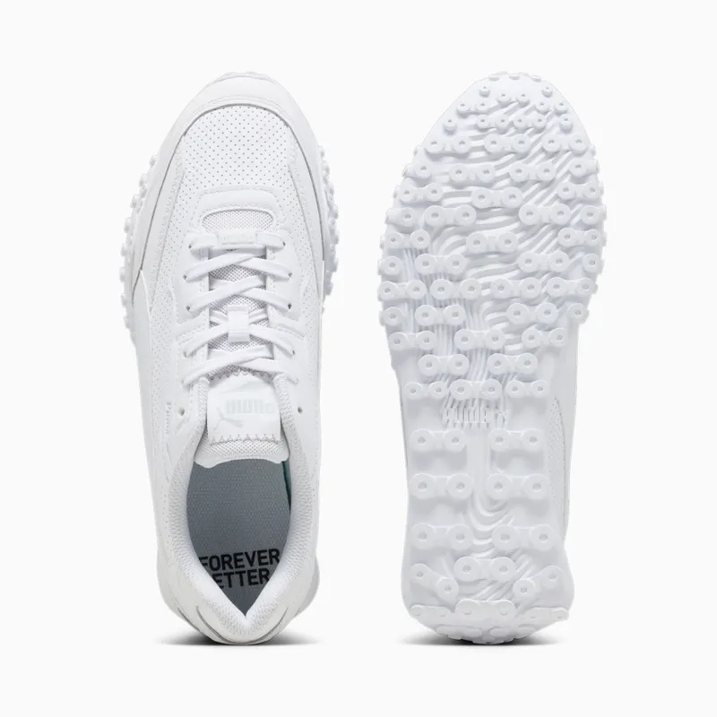 Puma Blacktop Rider leren Wit/Grijs (393823-01)