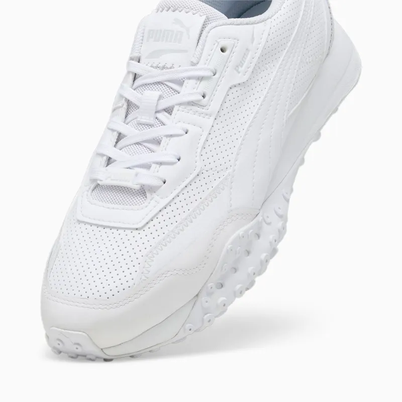 Puma Blacktop Rider leren Wit/Grijs (393823-01)