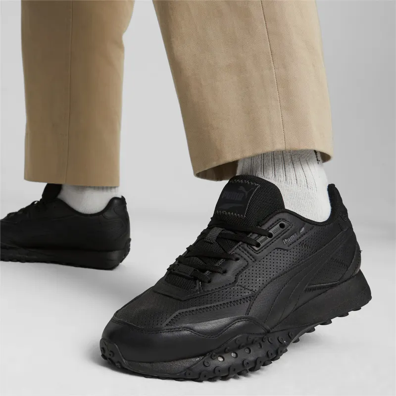 Puma Blacktop Rider leren Grijs/Zwart (393823-02)