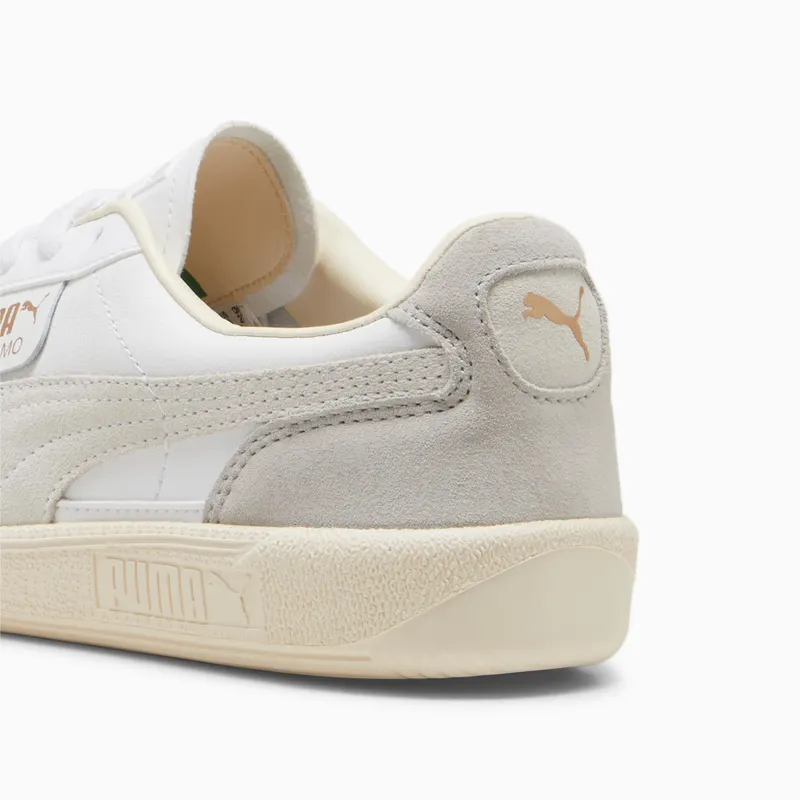 Puma Palermo leren uniseks Wit/Grijs/Rood (396464-02)