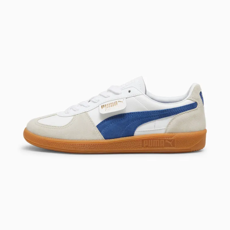 Puma Palermo leren uniseks Wit/Blauw/Grijs (396464-06)