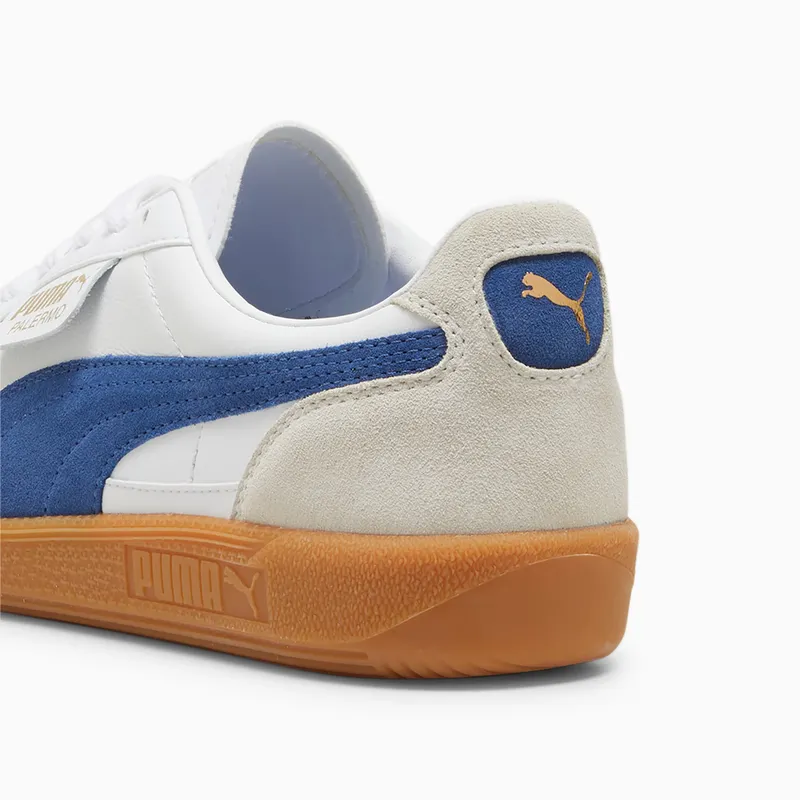 Puma Palermo leren uniseks Wit/Blauw/Grijs (396464-06)