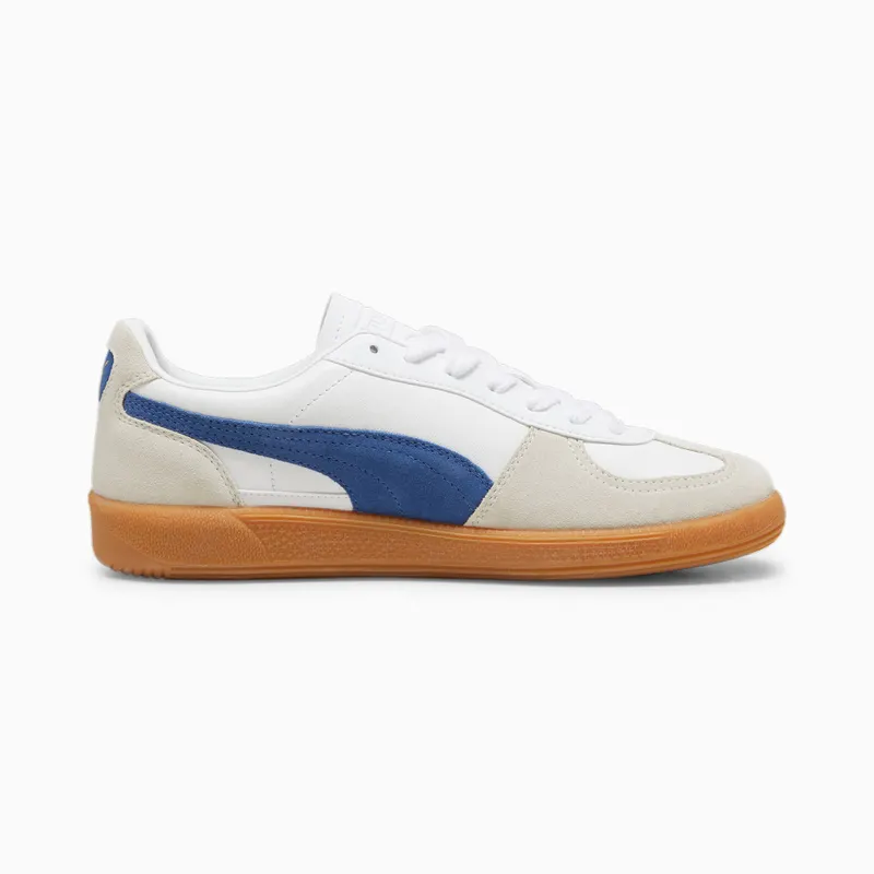 Puma Palermo leren uniseks Wit/Blauw/Grijs (396464-06)