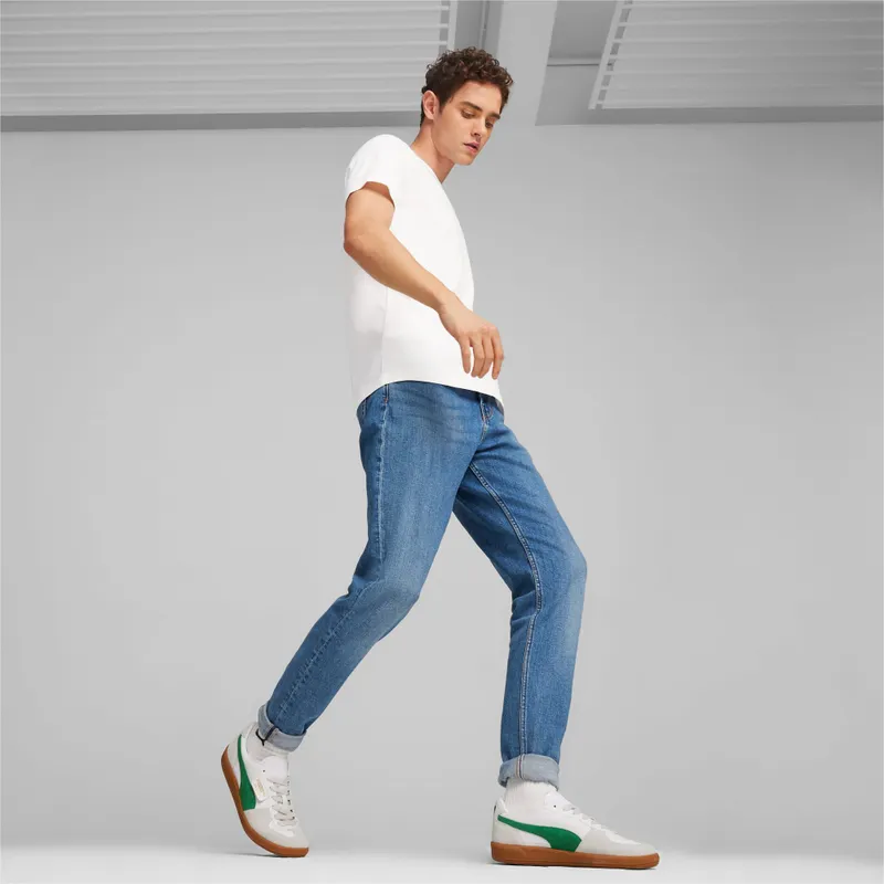 Puma Palermo leren uniseks Wit/Groen/Grijs (396464-07)