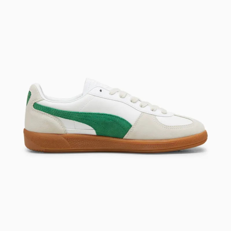 Puma Palermo leren uniseks Wit/Groen/Grijs (396464-07)