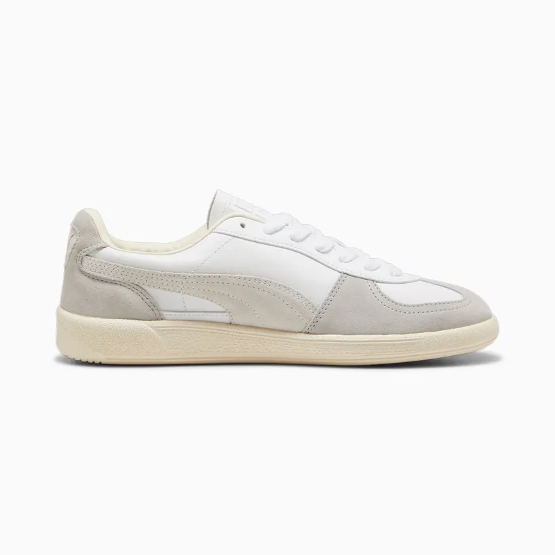 Puma Palermo leren uniseks Wit/Grijs/Rood (396464-02)