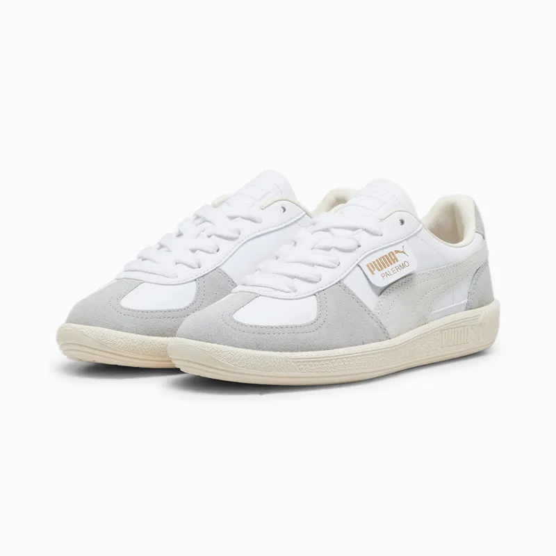 Puma Palermo leren Wit/Grijs/Rood (397275-02)