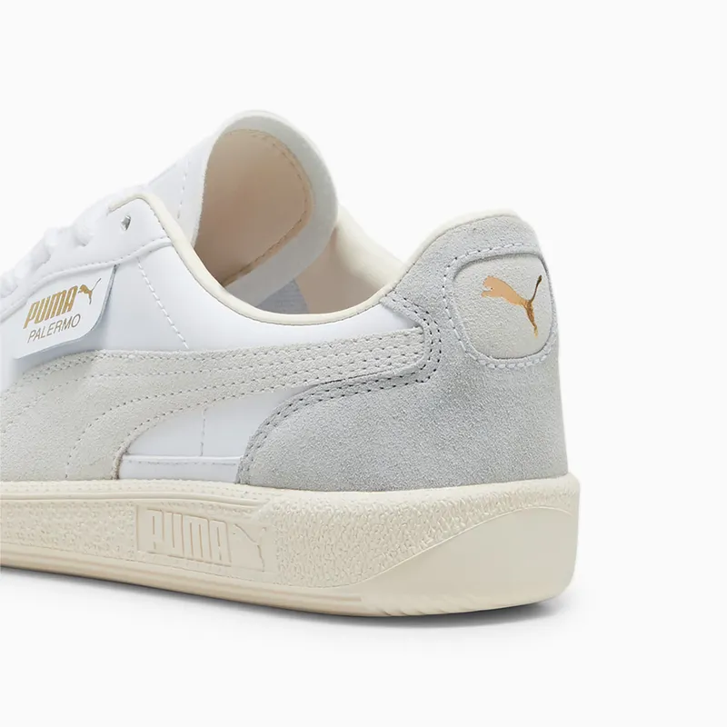 Puma Palermo leren Wit/Grijs/Rood (397275-02)