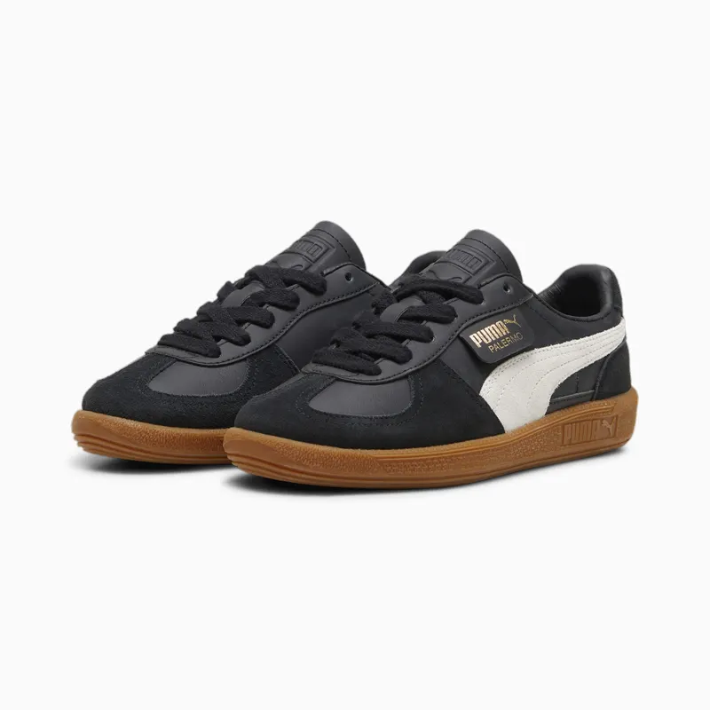 Puma Palermo leren Grijs/Zwart (397275-03)