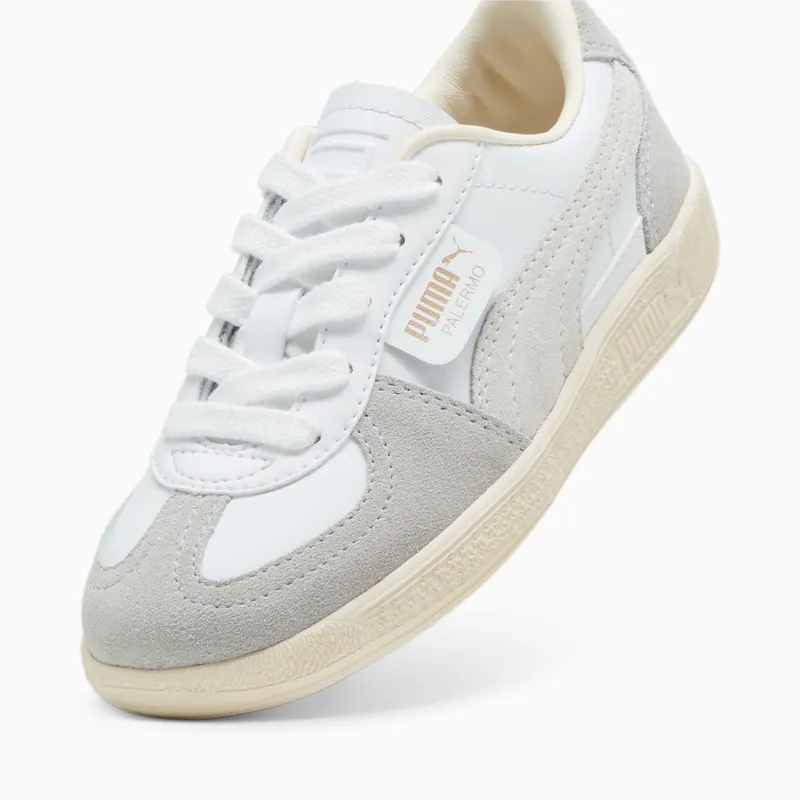 Puma Palermo leren Wit/Grijs/Rood (397276-02)