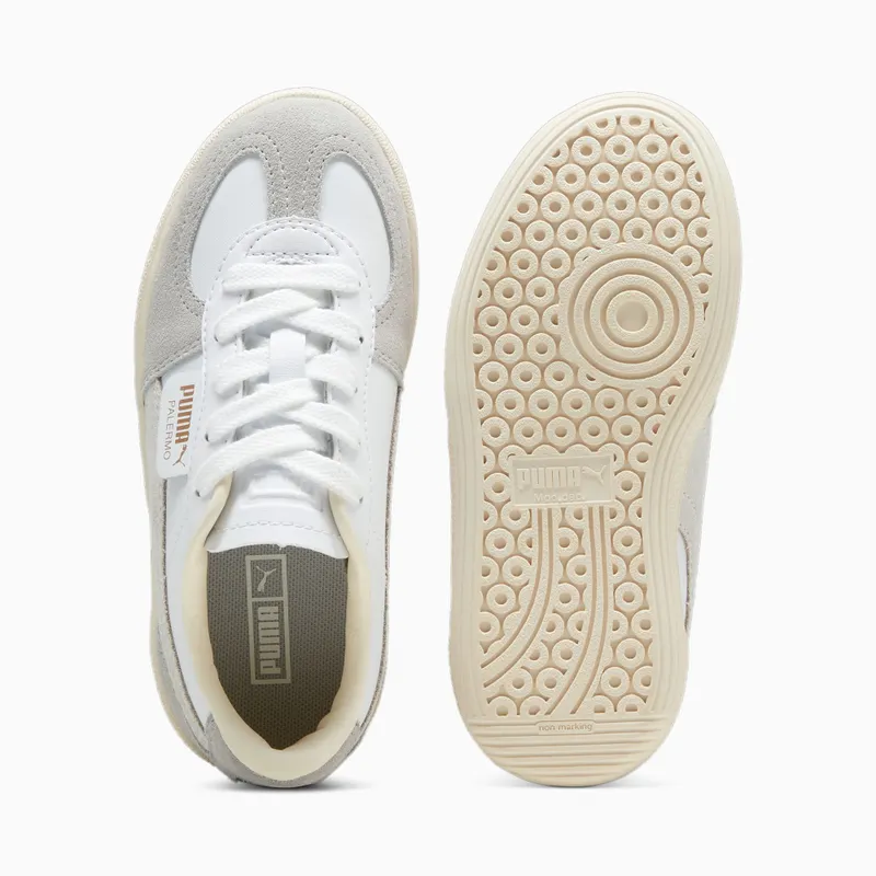 Puma Palermo leren Wit/Grijs/Rood (397276-02)