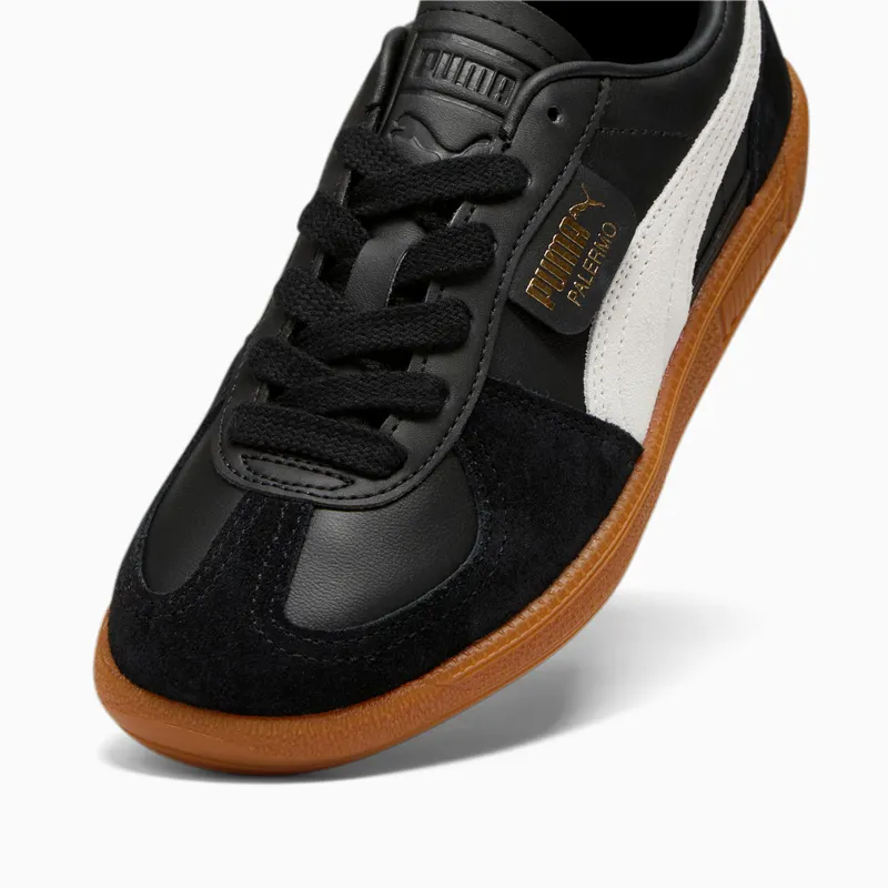 Puma Palermo leren Grijs/Zwart (397647-03)
