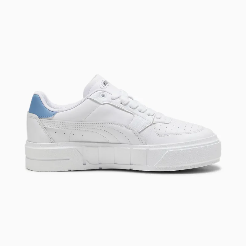 Puma Cali Court leren damessneakers Wit/Blauw (393802-11)