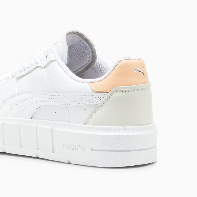 Puma Cali Court leren damessneakers Wit/Roze (393802-12)