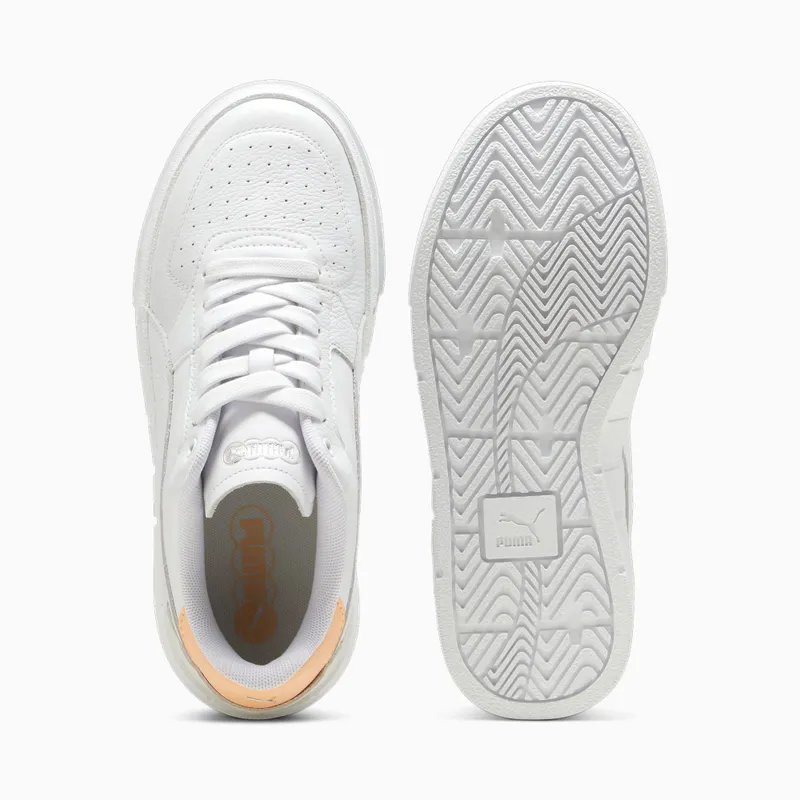 Puma Cali Court leren damessneakers Wit/Roze (393802-12)
