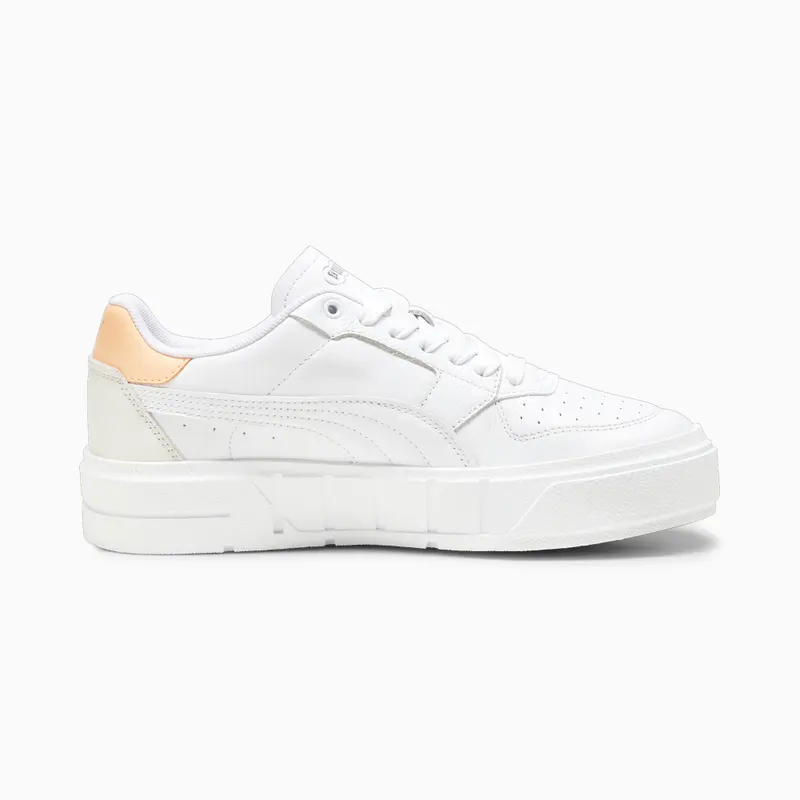 Puma Cali Court leren damessneakers Wit/Roze (393802-12)