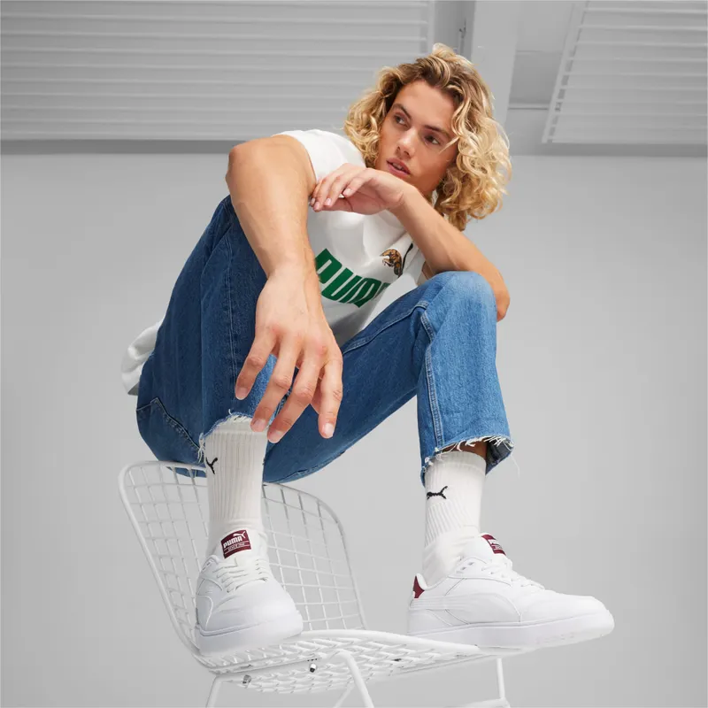 Puma Doublecourt Wit/Rood (393284-15)