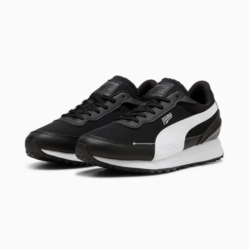 Puma Road Rider leren Wit/Zwart (397432-04)