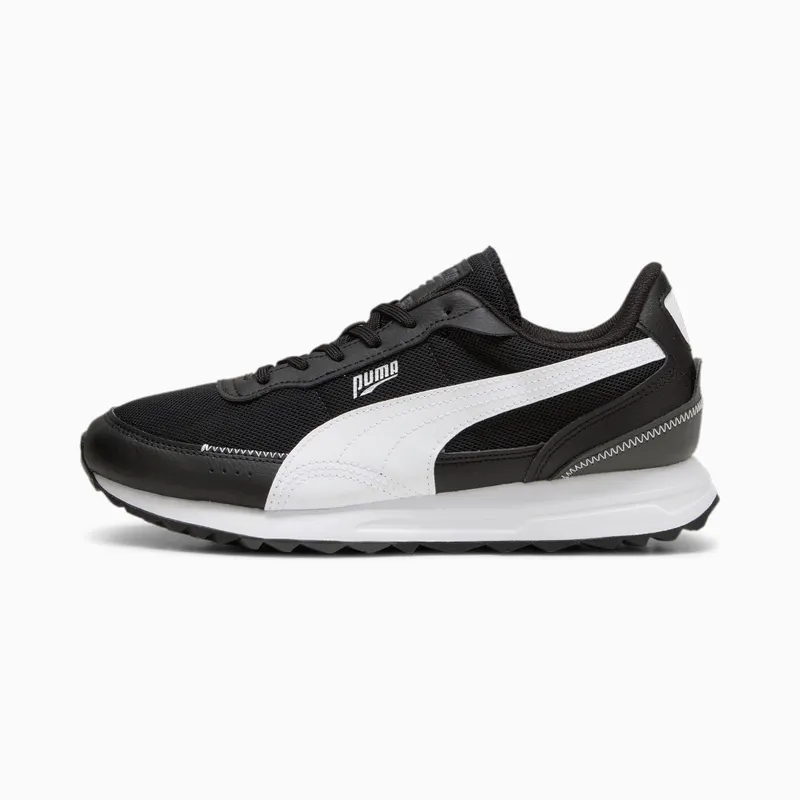 Puma Road Rider leren Wit/Zwart (397432-04)
