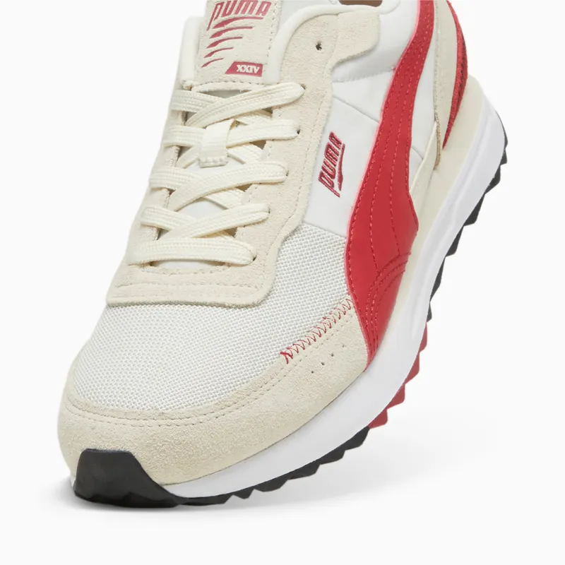 Puma Road Rider van suède Grijs/Rood (397377-06)