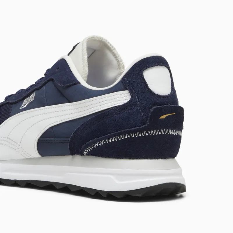 Puma Road Rider van suède Wit/Blauw (397377-07)