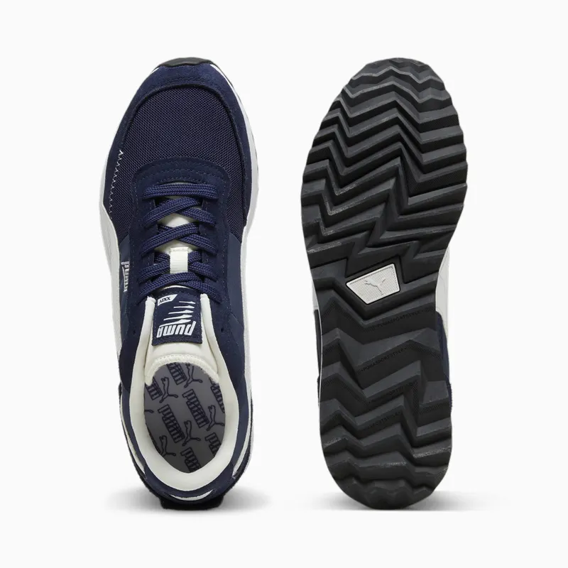 Puma Road Rider van suède Wit/Blauw (397377-07)