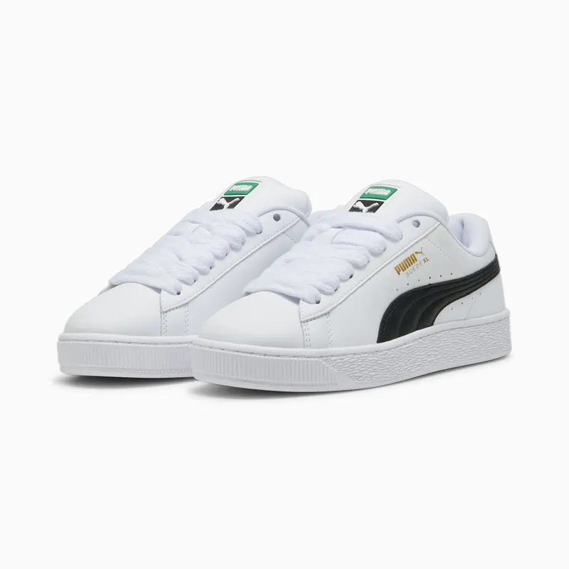 Puma Suede XL leren uniseks Wit/Zwart (397255-02)