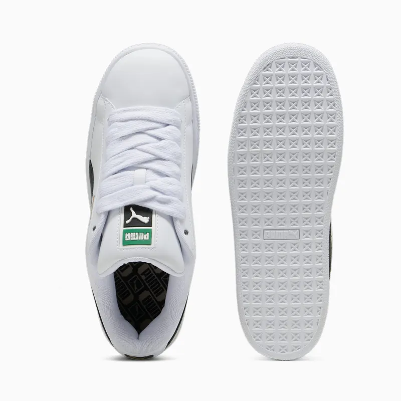 Puma Suede XL leren uniseks Wit/Zwart (397255-02)