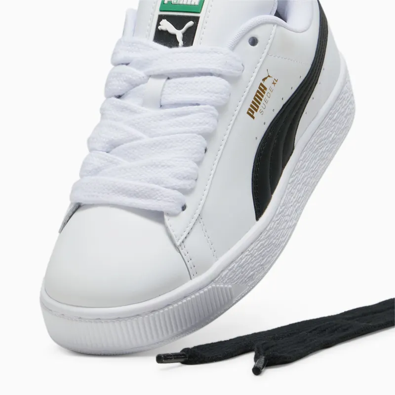 Puma Suede XL leren uniseks Wit/Zwart (397255-02)