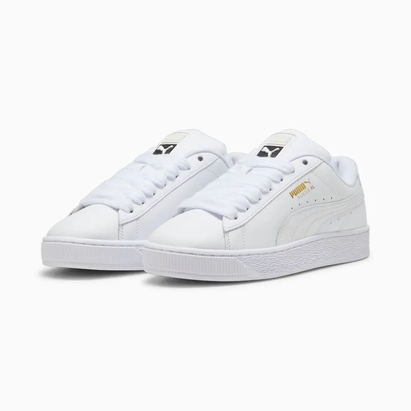 Puma Suede XL leren uniseks Wit/Grijs (397255-01)