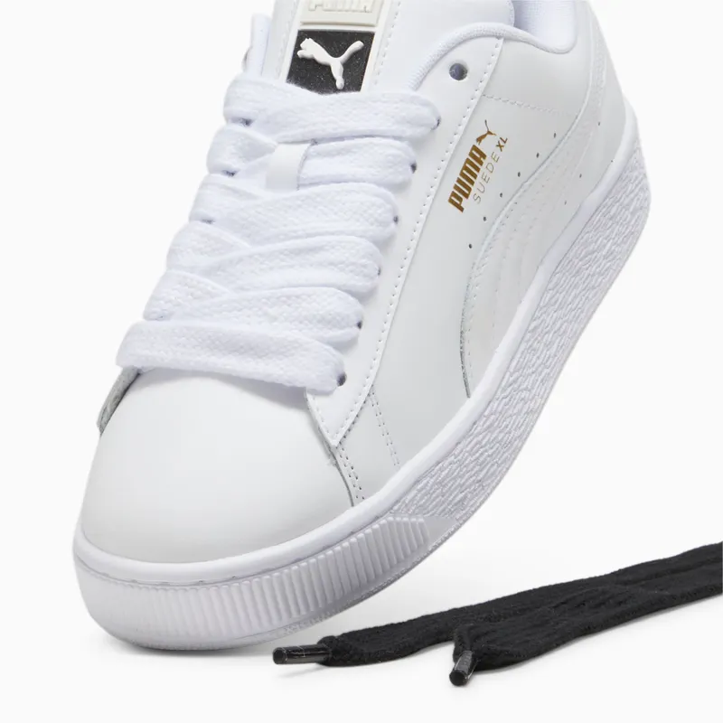 Puma Suede XL leren uniseks Wit/Grijs (397255-01)